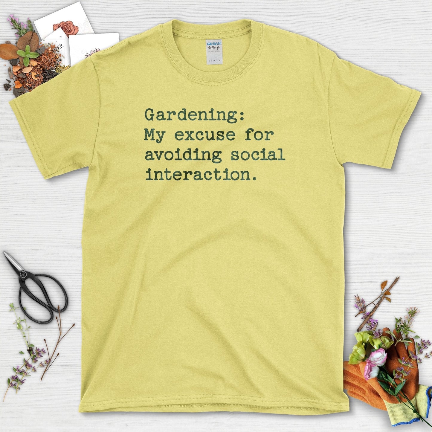 Excuse to Avoid Social Interaction T-Shirt Cornsilk / S T-Shirt