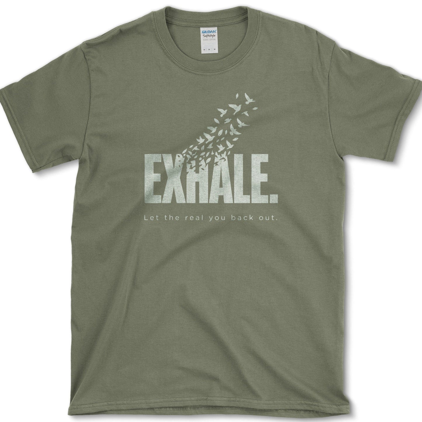Exhale T-Shirt Military Green / S Physical Item