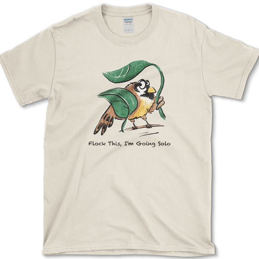 Flock This Going Solo T-Shirt Natural / S Essential Tees