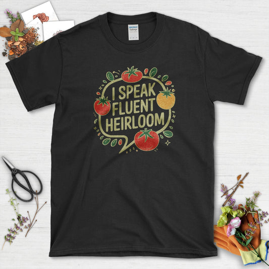 Fluent In Heirloom Gardener T-Shirt Black / S T-Shirt