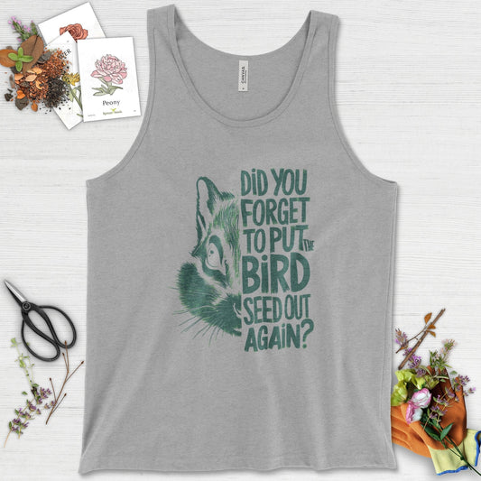 Forget The Bird Seed Tank Top Athletic Heather / XS Physical Item
