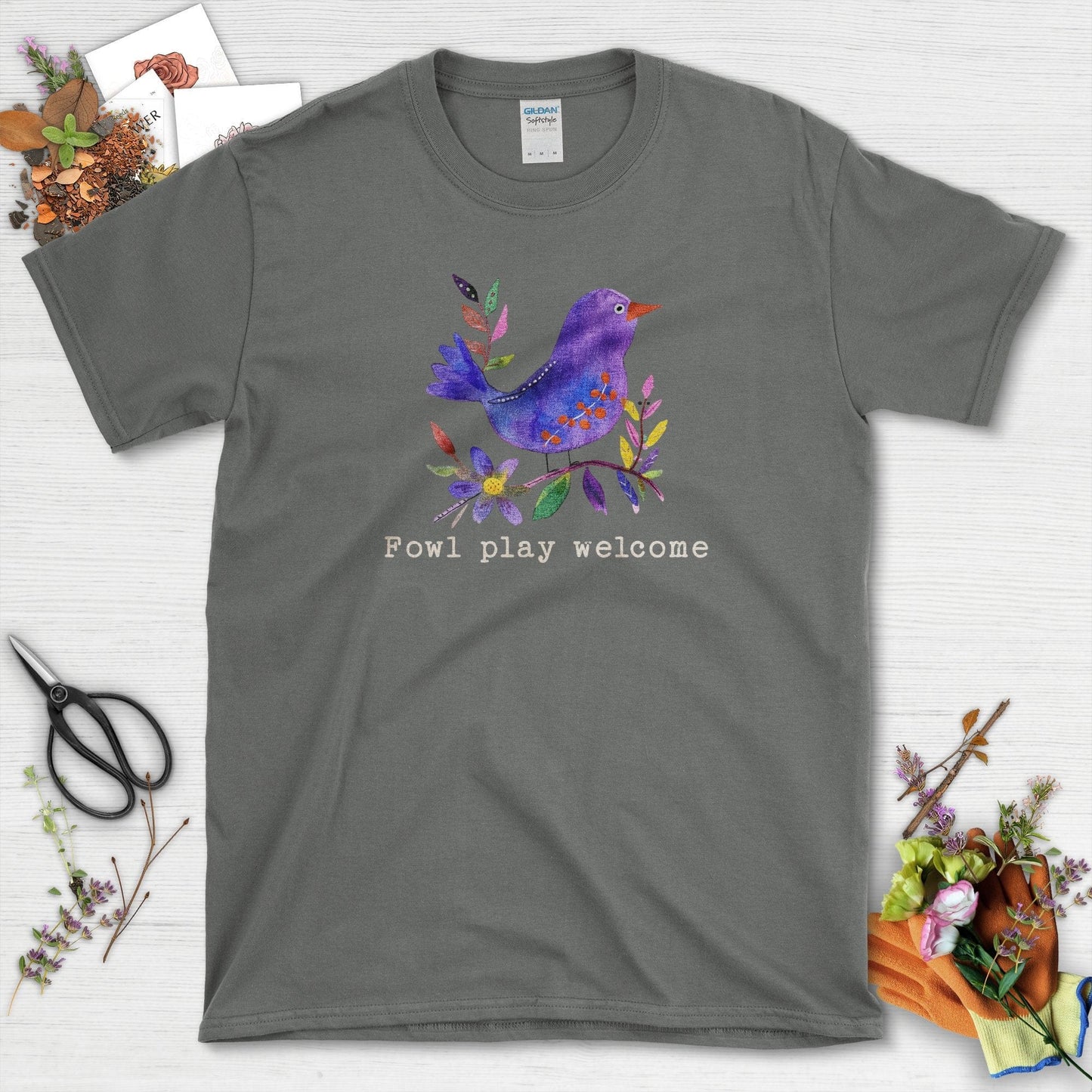 Fowl Play Welcome T-Shirt Charcoal / S T-Shirt