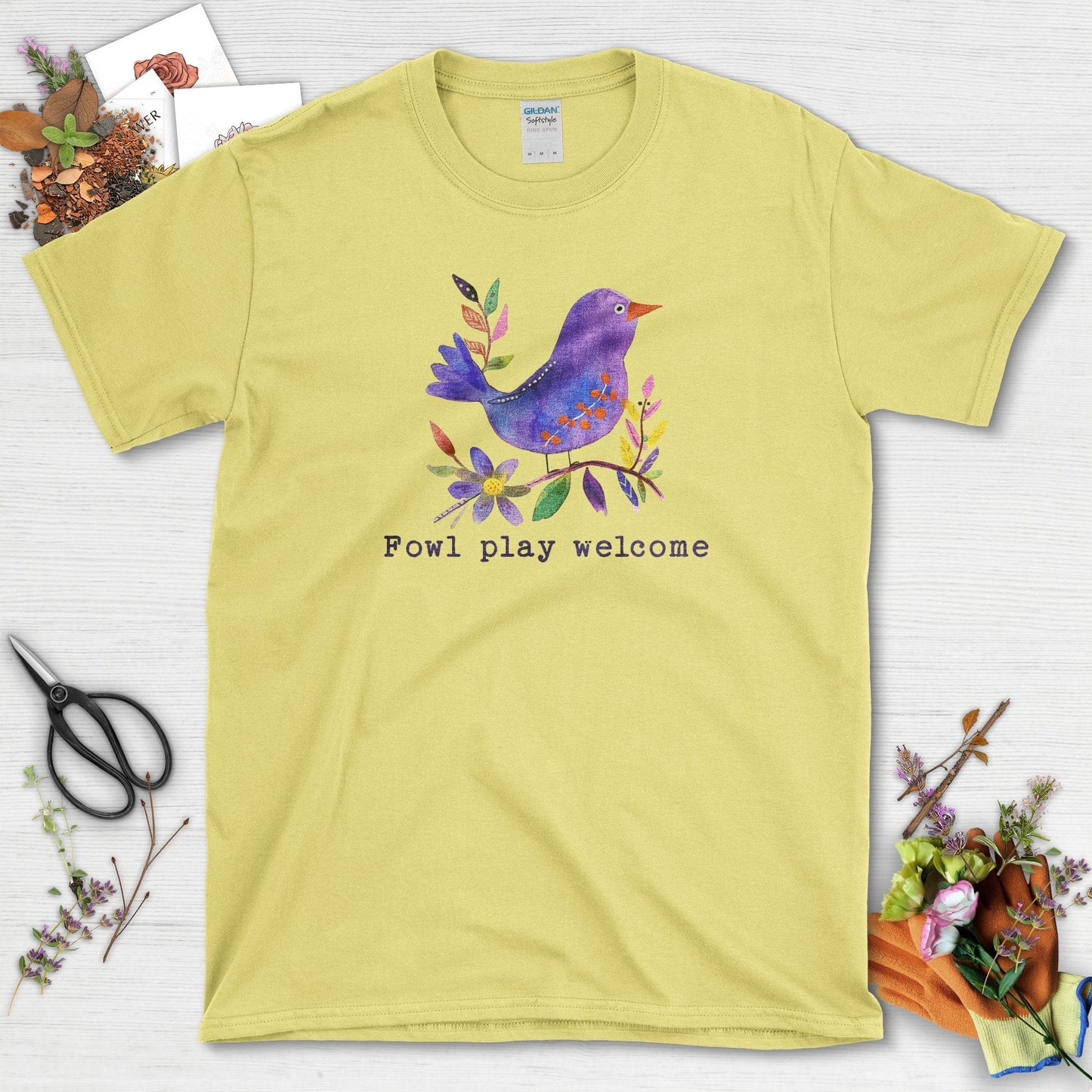 Fowl Play Welcome T-Shirt Cornsilk / S T-Shirt