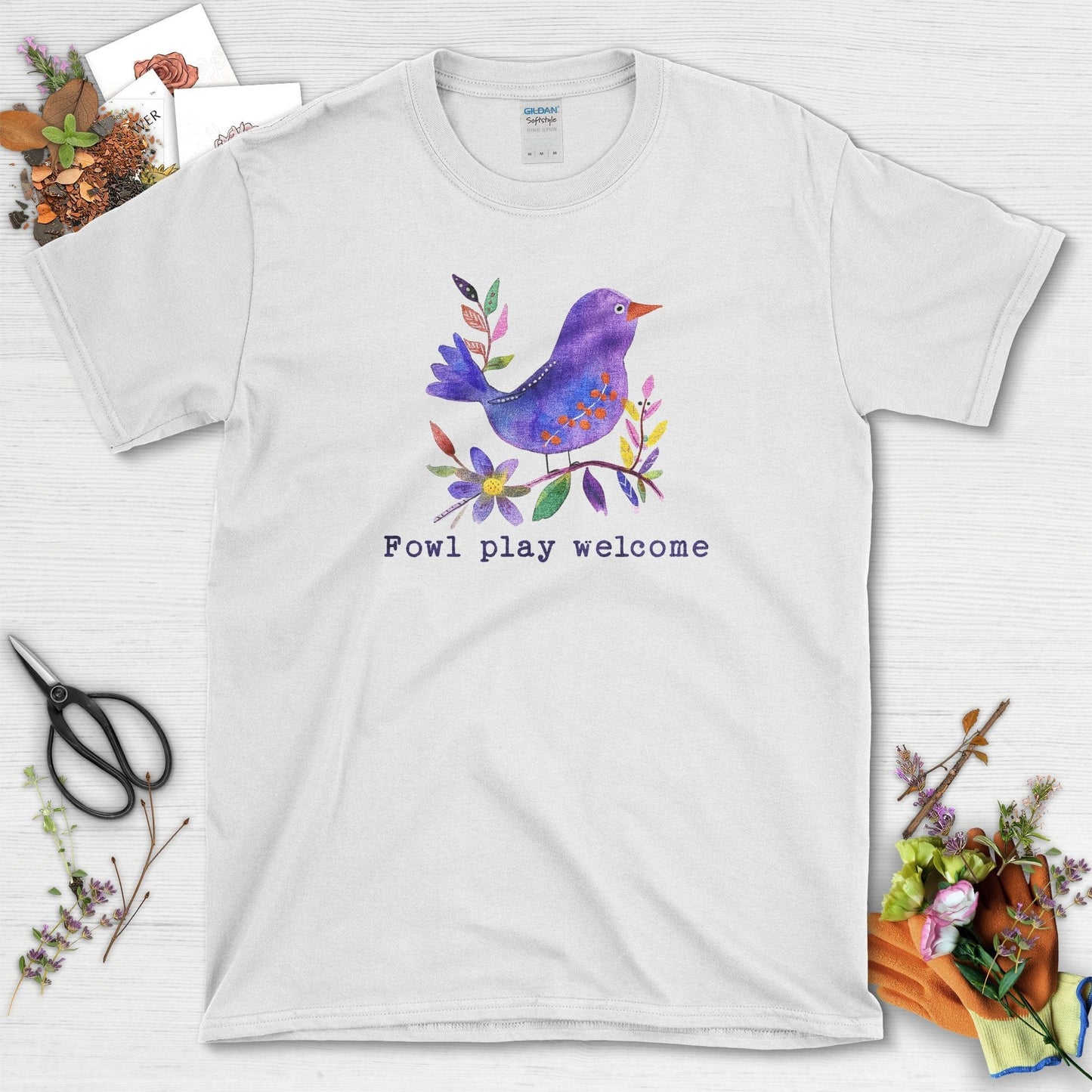 Fowl Play Welcome T-Shirt White / S T-Shirt