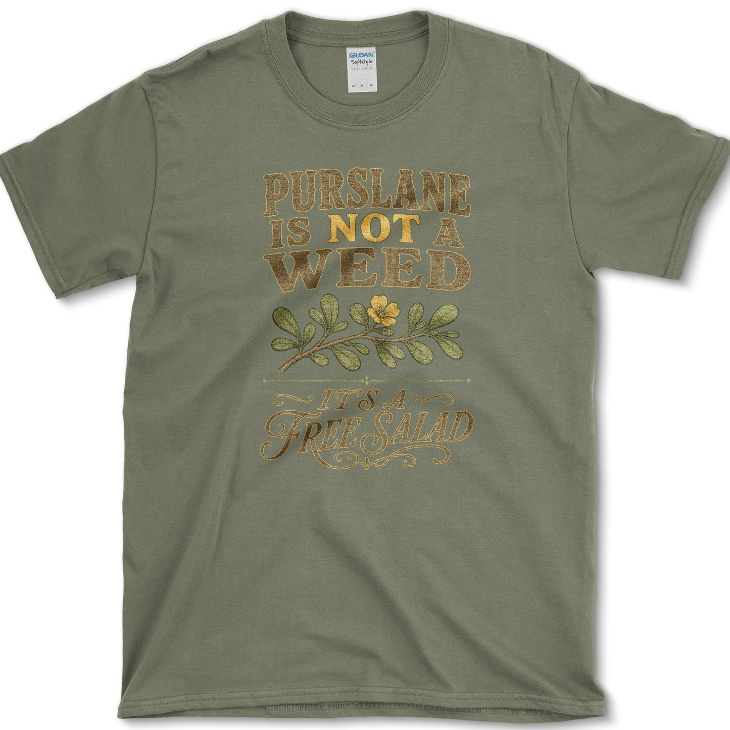 Free Salad T-Shirt Military Green / S Essential Tees