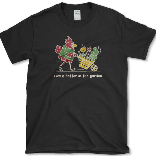 Garden Life is Better T-Shirt Black / S Essential Tees