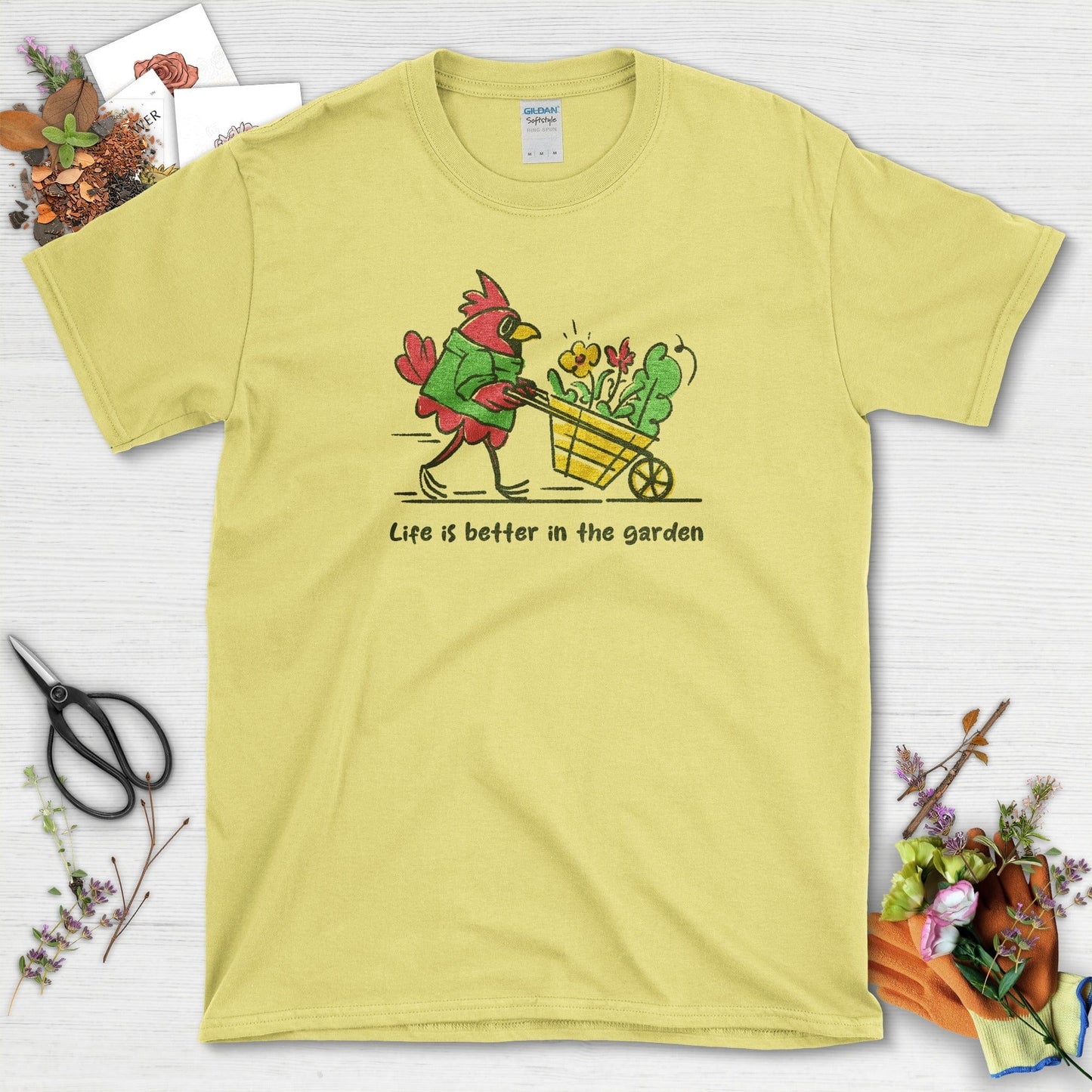 Garden Life is Better T-Shirt Cornsilk / S T-Shirt