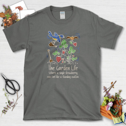 Garden Life Strawberry T-Shirt Charcoal / S T-Shirt