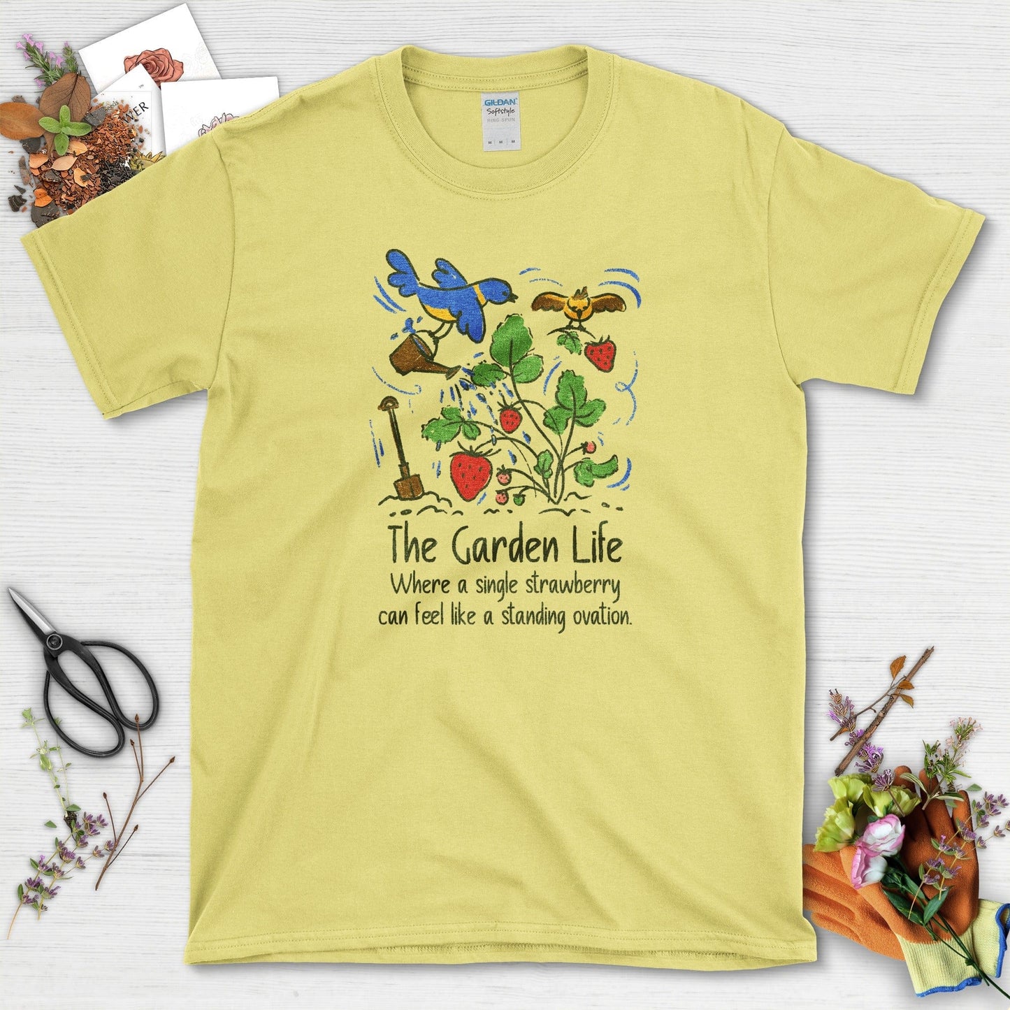 Garden Life Strawberry T-Shirt Cornsilk / S T-Shirt