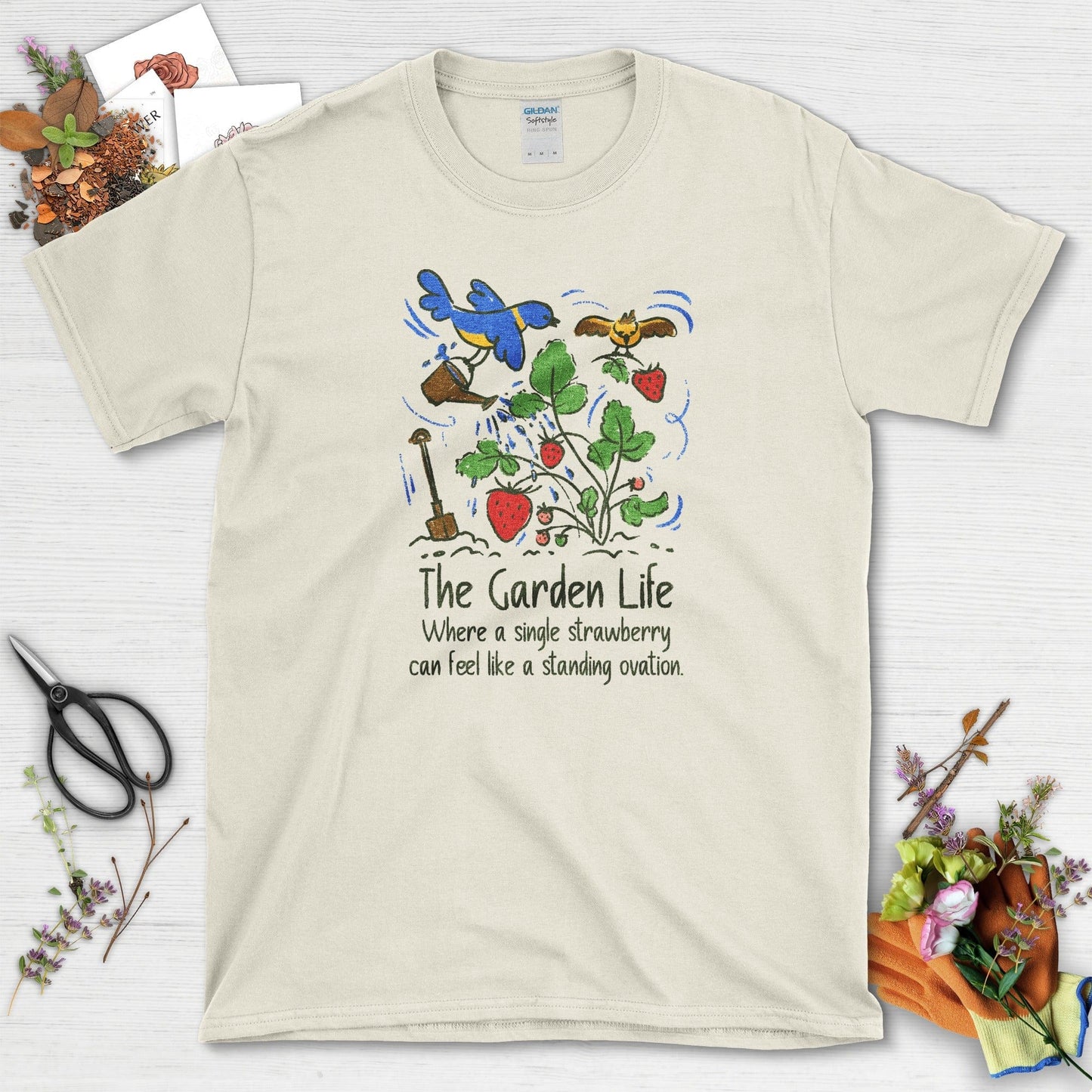 Garden Life Strawberry T-Shirt Natural / S T-Shirt