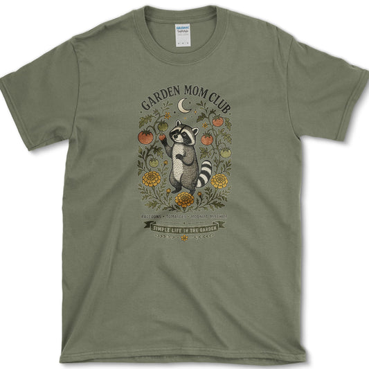 Garden Mom Club T-Shirt Military Green / S Essential Tees