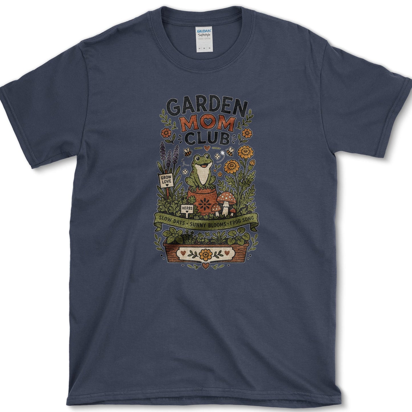 Garden Mom Club T-Shirt Navy / S Essential Tees