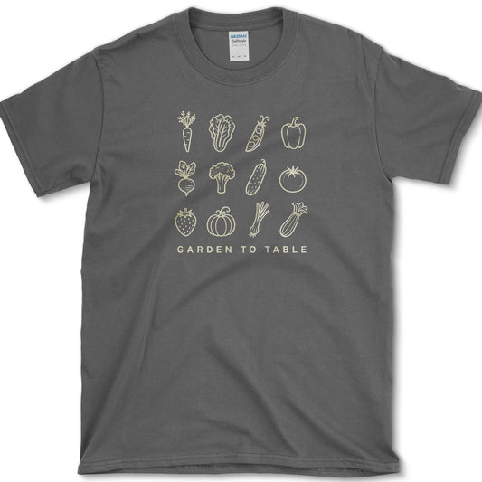 Garden to Table T-Shirt S / Dark Heather Essential Tees