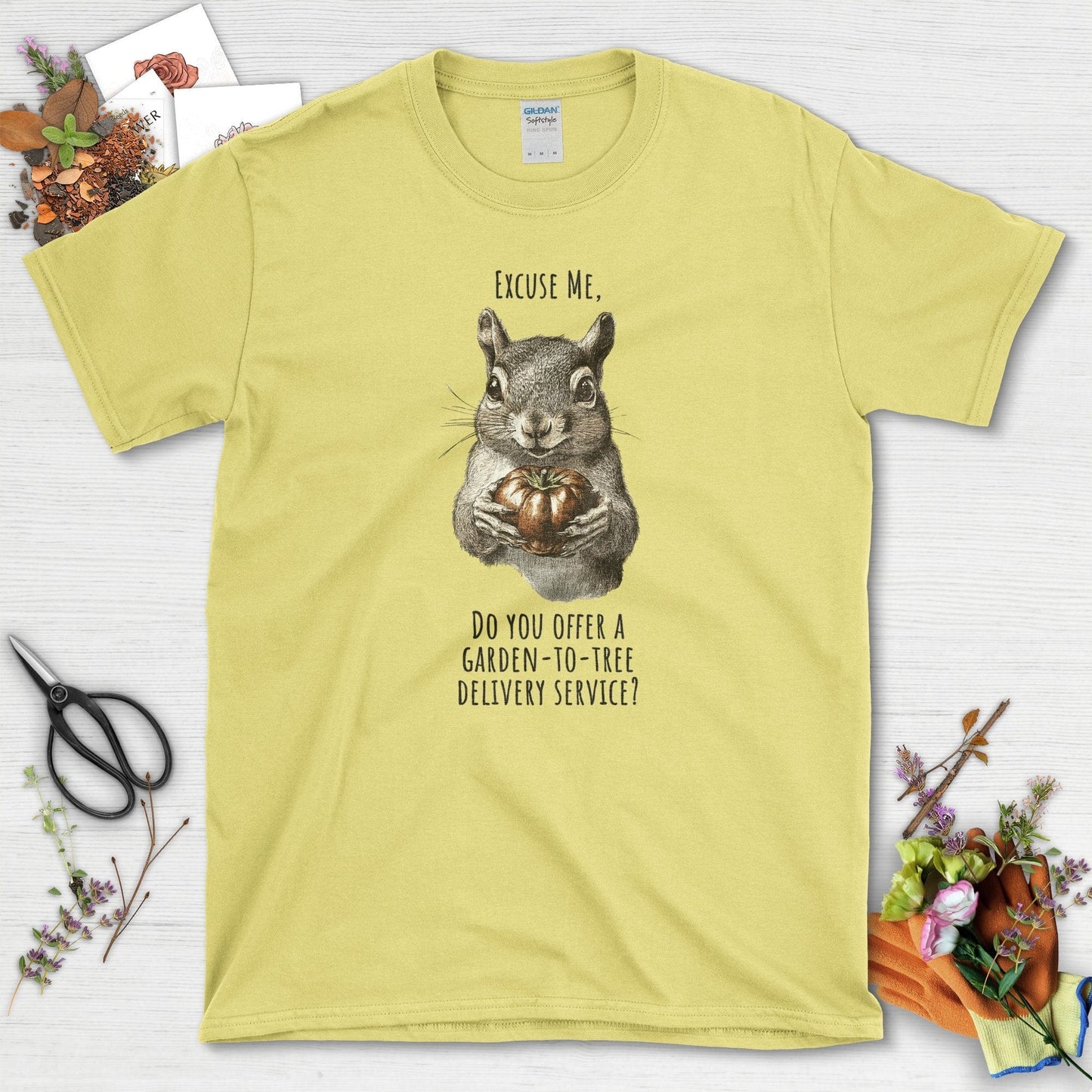 Garden to Tree Delivery T-Shirt Cornsilk / S T-Shirt