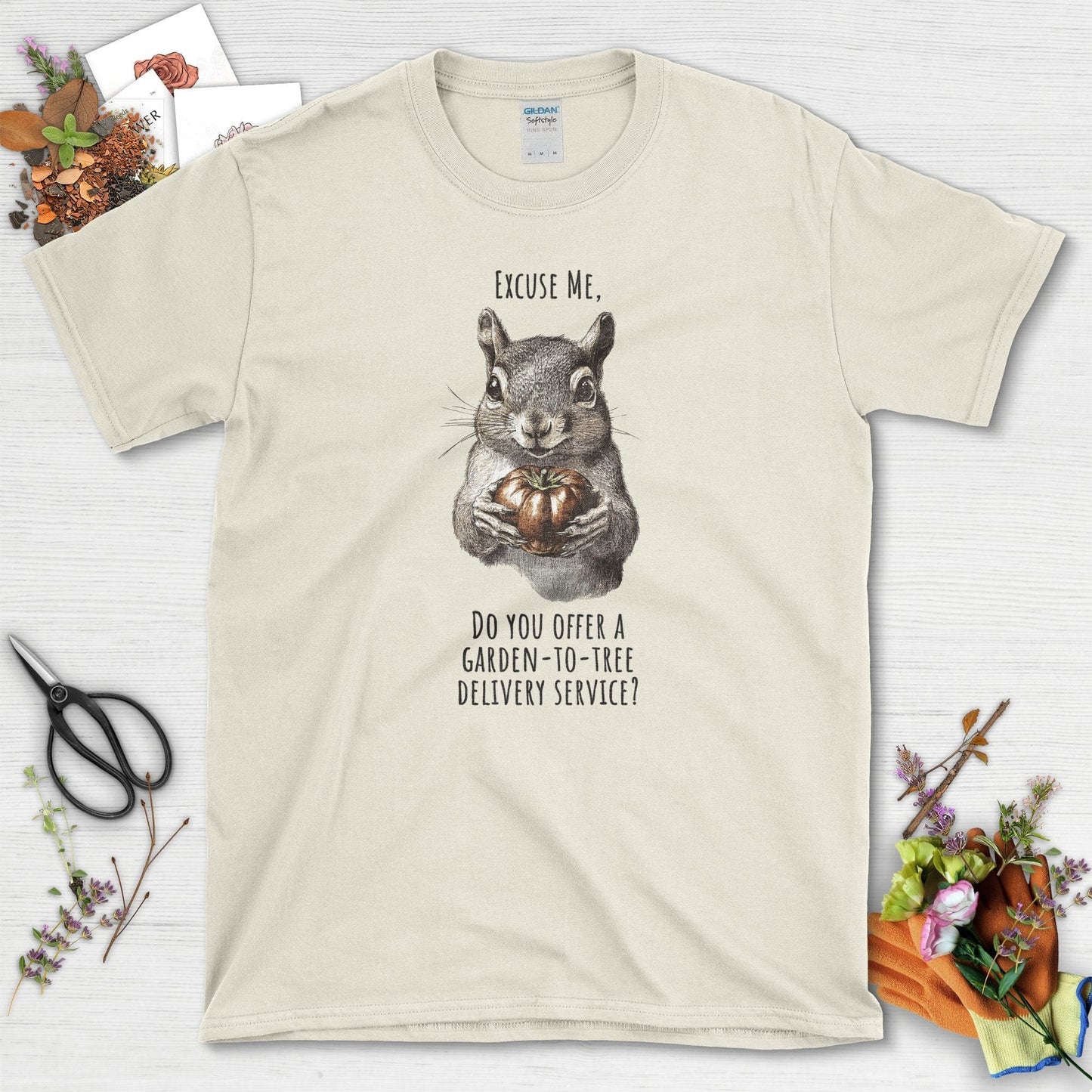 Garden to Tree Delivery T-Shirt Natural / S T-Shirt