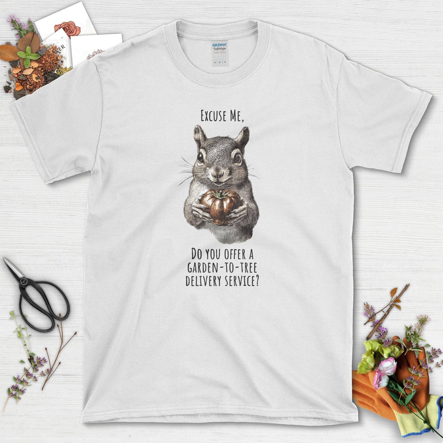 Garden to Tree Delivery T-Shirt White / S T-Shirt