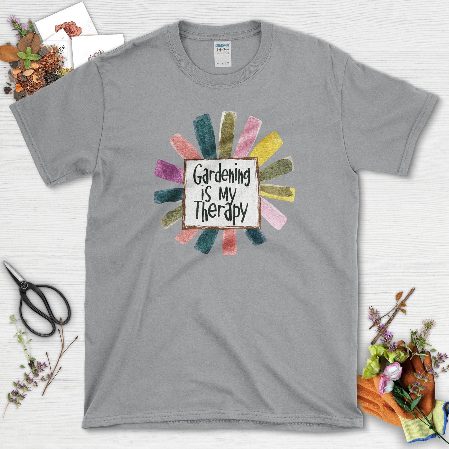 Gardening is My Therapy T-Shirt Sport Grey / S T-Shirt