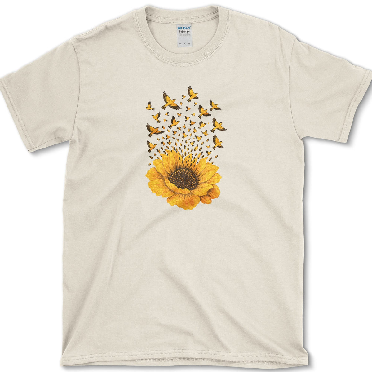 Goldfinch Sunflower T-Shirt Natural / S Essential Tees
