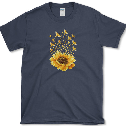 Goldfinch Sunflower T-Shirt Navy / S Essential Tees