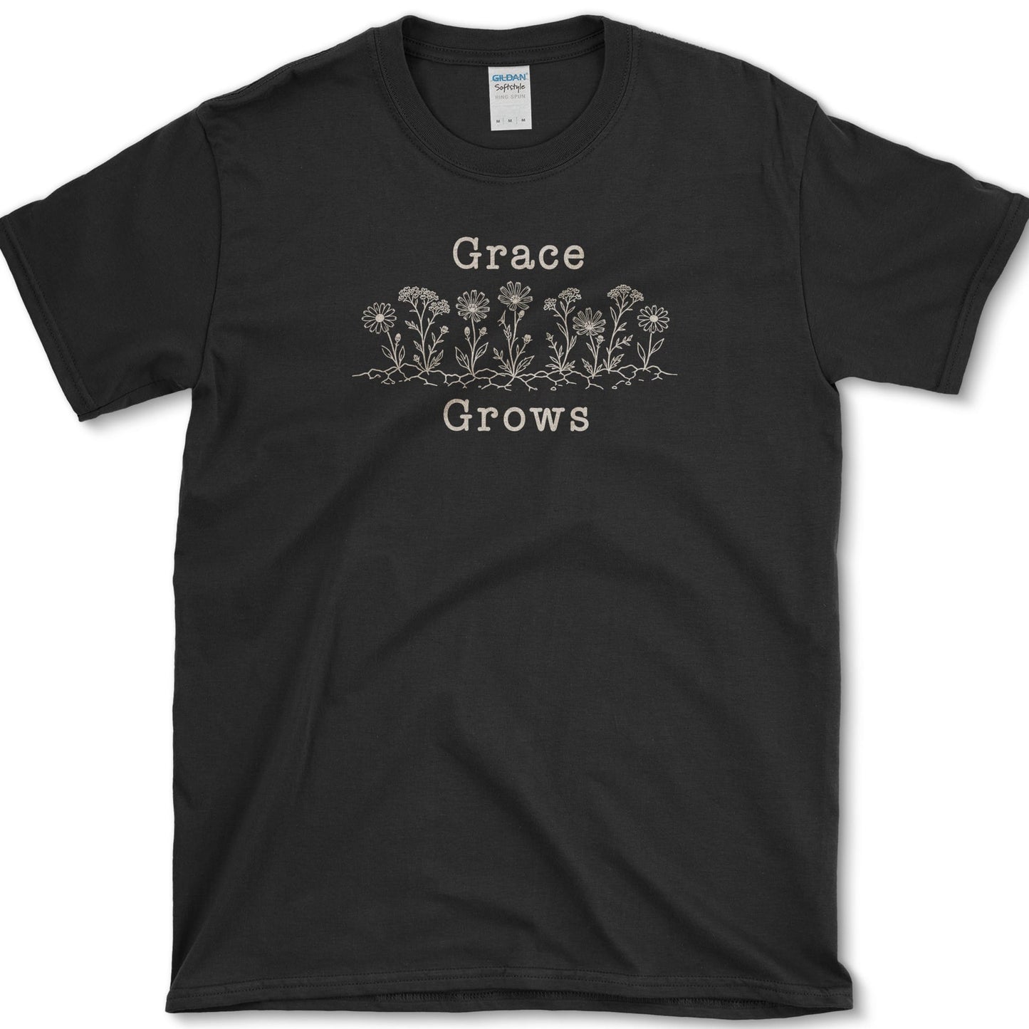 Grace Grows T-Shirt S / Black Essential Tees