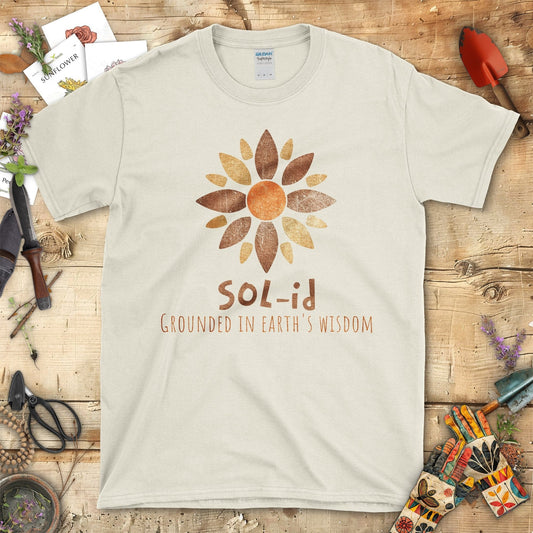 Grounded in Earth's Wisdom SOL-id T-Shirt Natural / S T-Shirt