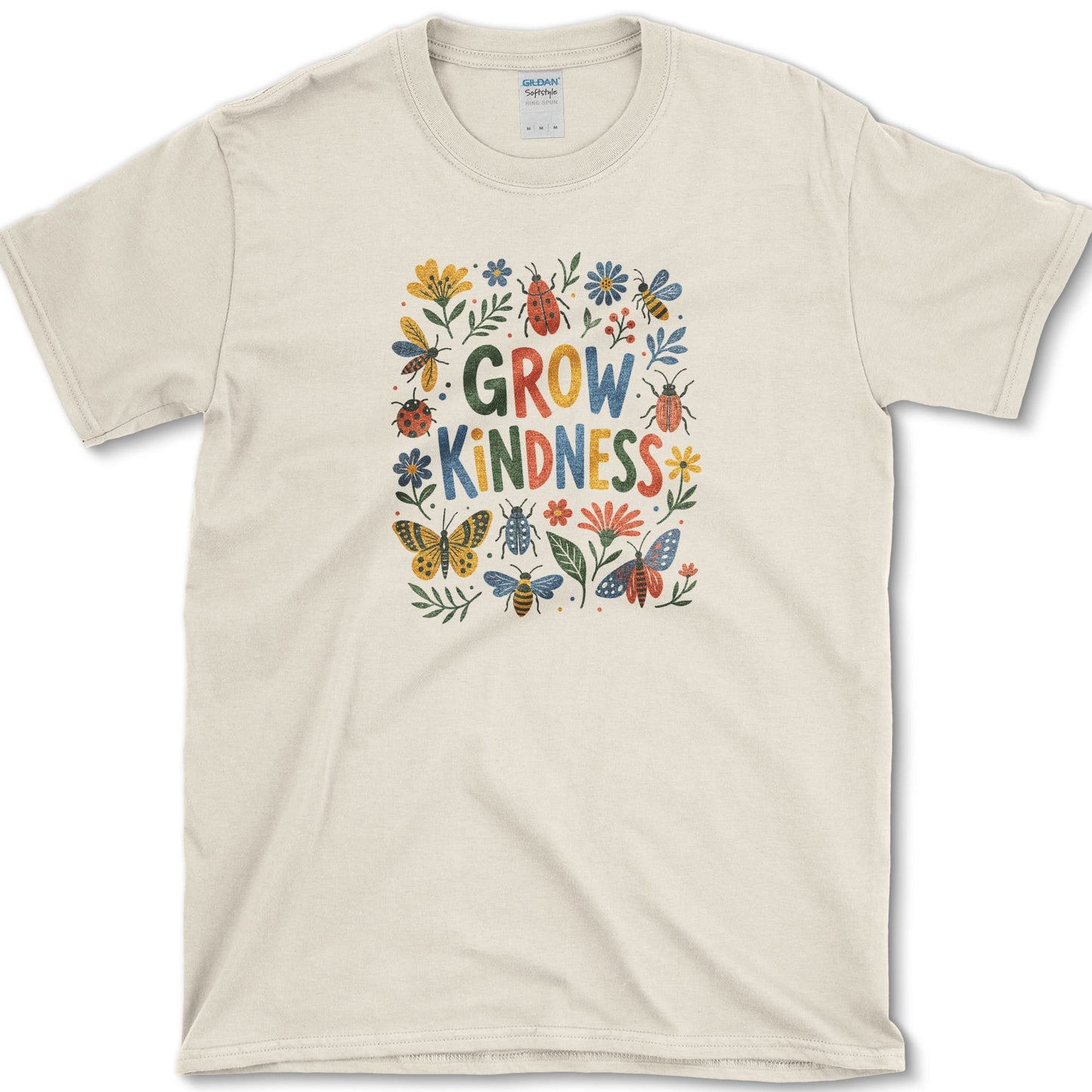 Grow Kindness T-Shirt S / Natural Essential Tees