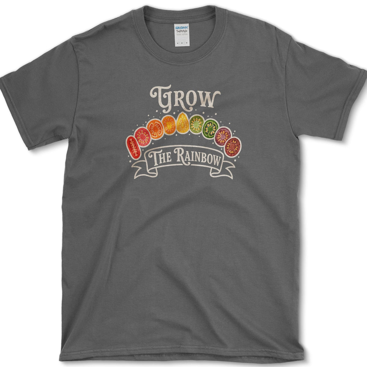 Grow The Rainbow T-Shirt S / Dark Heather Essential Tees