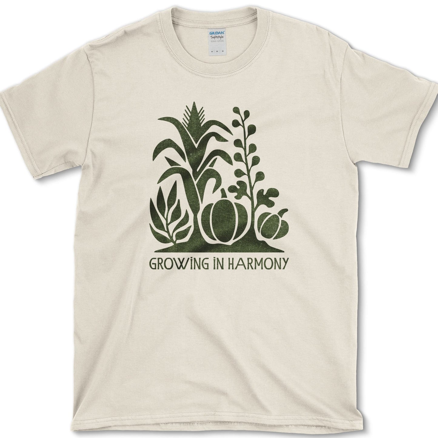 Growing In Harmony T-Shirt Natural / S Essential Tees
