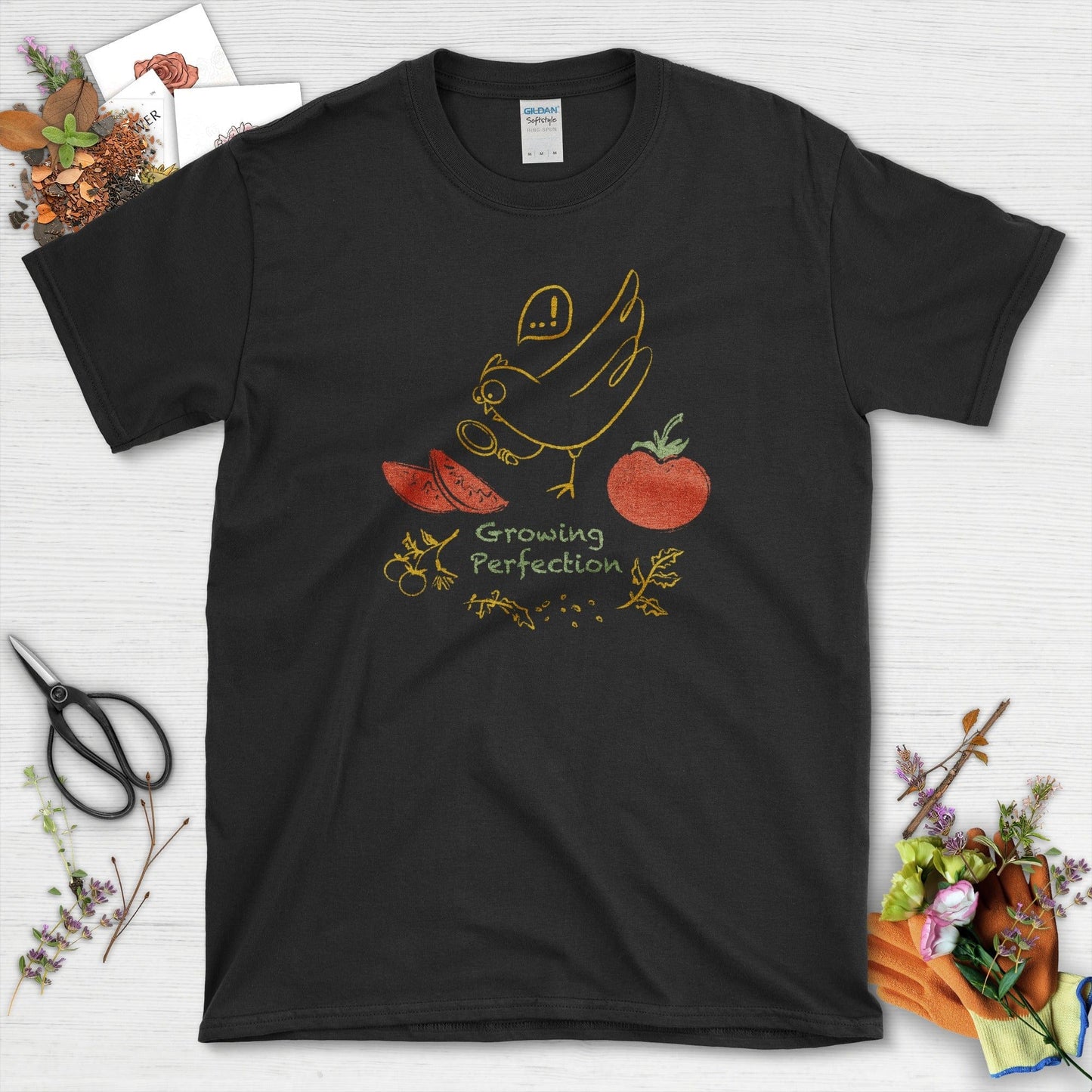 Growing Perfection Garden Life T-Shirt T-Shirts / S / Black Physical Item