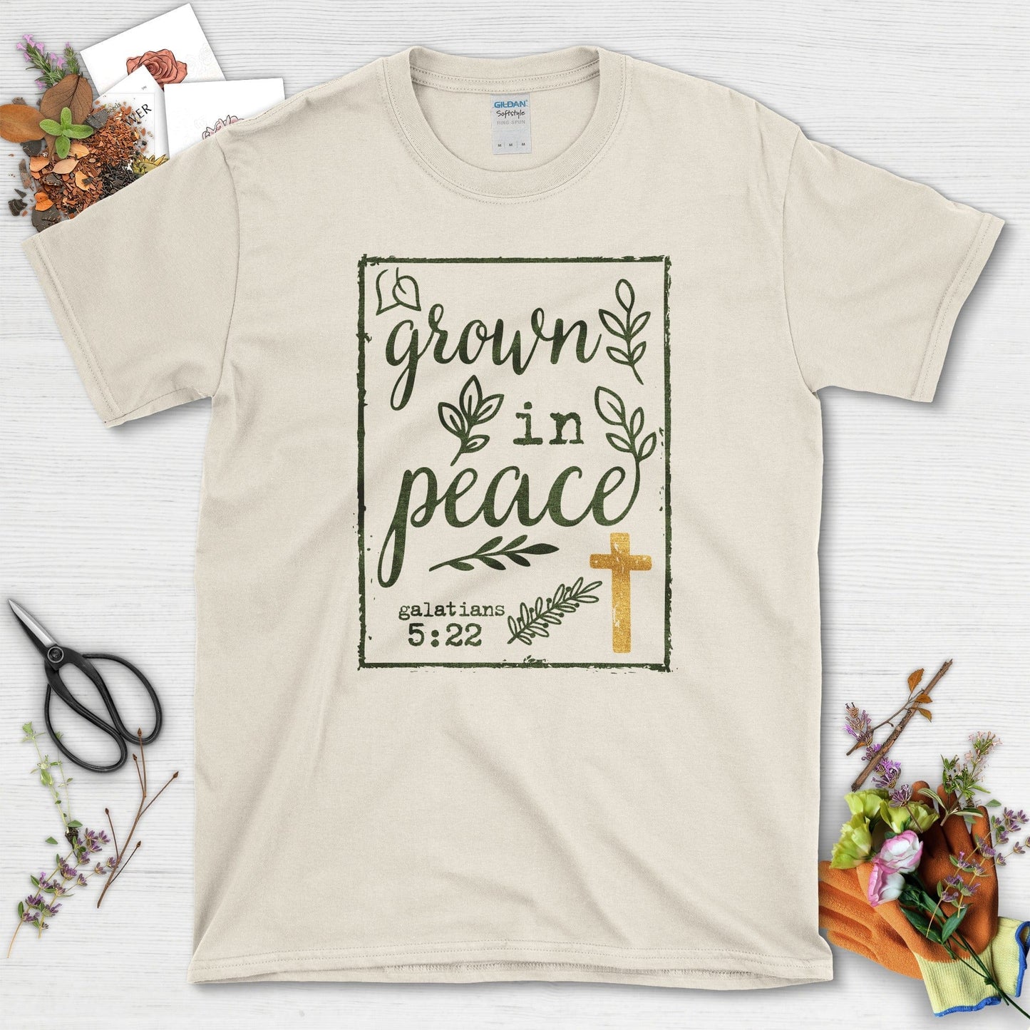 Grown in Peace T-Shirt Essential Tees / S / Natural Physical Item