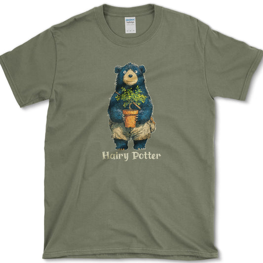 Hairy Potter T-Shirt Essential Tees / S / Military Green Essential Tees