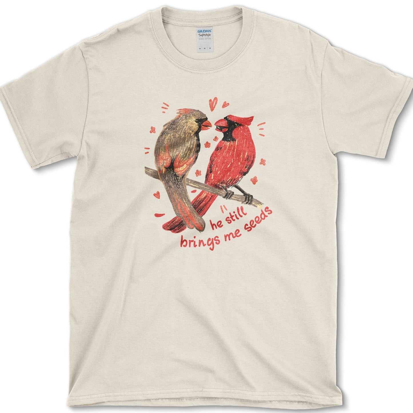 He Brings Seeds T-Shirt Essential Tees / S / Natural Physical Item