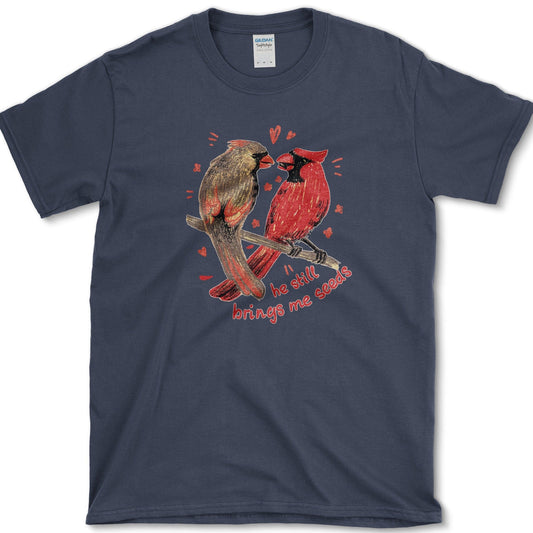 He Brings Seeds T-Shirt Essential Tees / S / Navy Physical Item