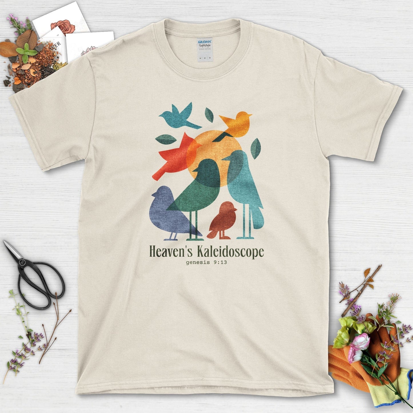 Heaven's Kaleidoscope T-Shirt Essential Tees / S / Natural Physical Item