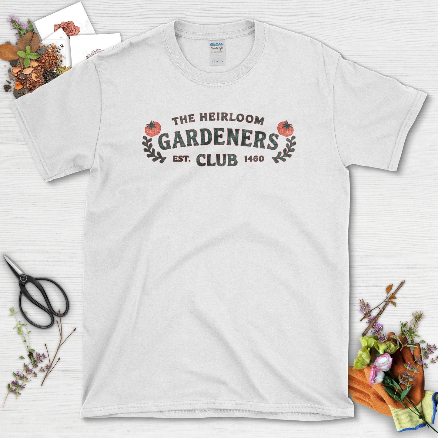 Heirloom Gardeners Club T-Shirt T-Shirts / S / White Physical Item