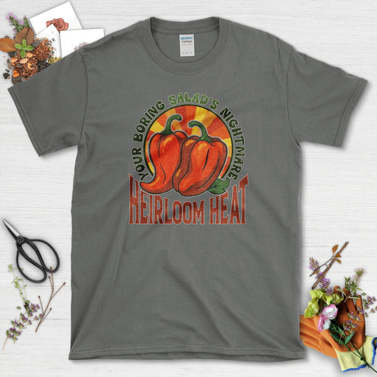 Heirloom Heat Salad's Nightmare T-Shirt Charcoal / M Physical Item