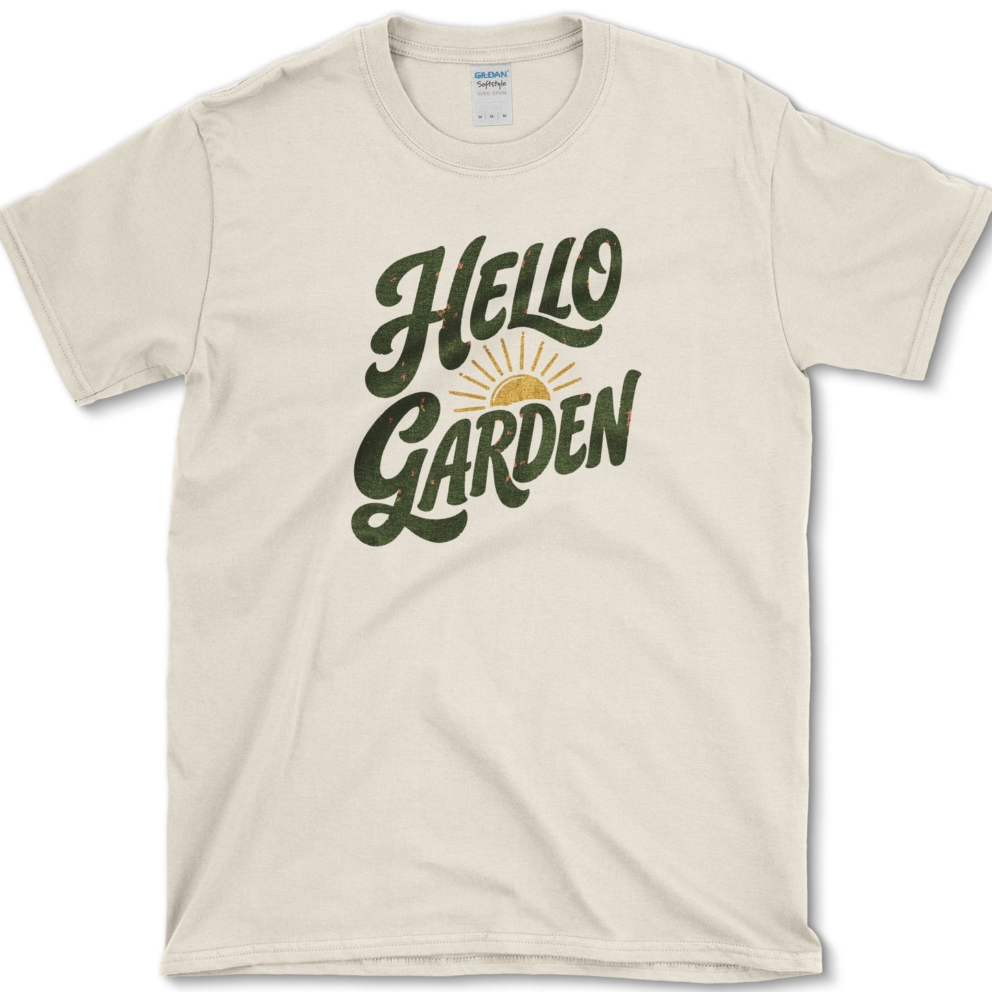 Hello Garden T-Shirt S / Natural Essential Tees