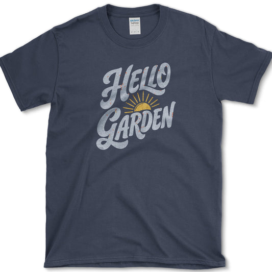Hello Garden T-Shirt S / Navy Essential Tees