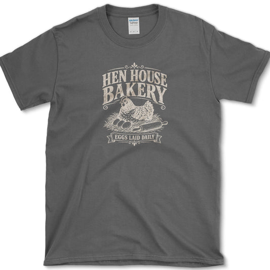 Hen House Bakery T-Shirt Dark Heather / S Essential Tees