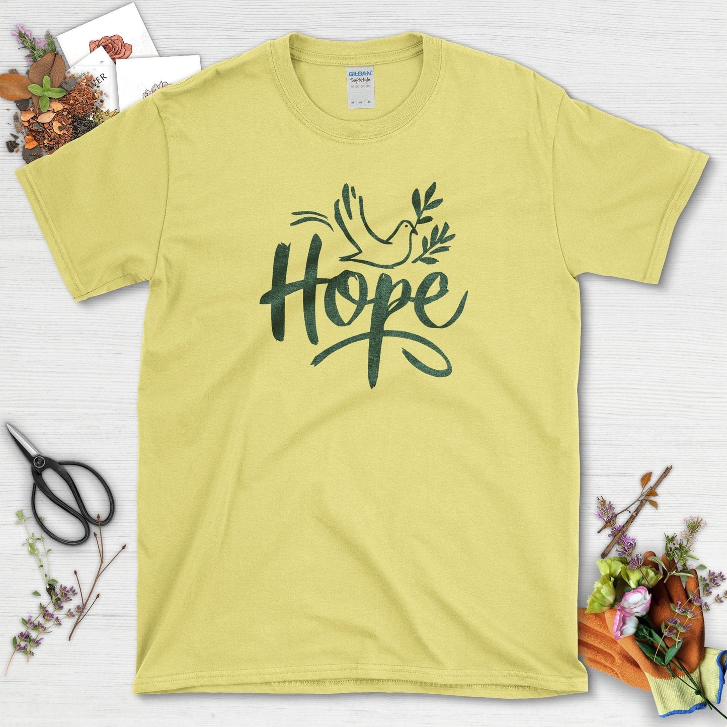 Hope Dove Garden T-Shirt Cornsilk / S T-Shirt