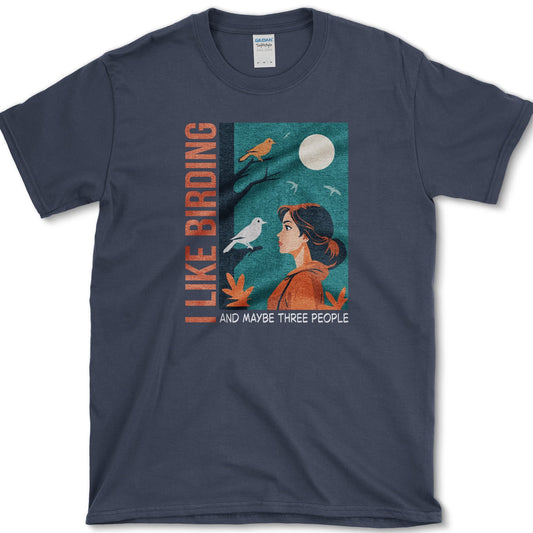 I Like Birding T-Shirt Navy / S Essential Tees