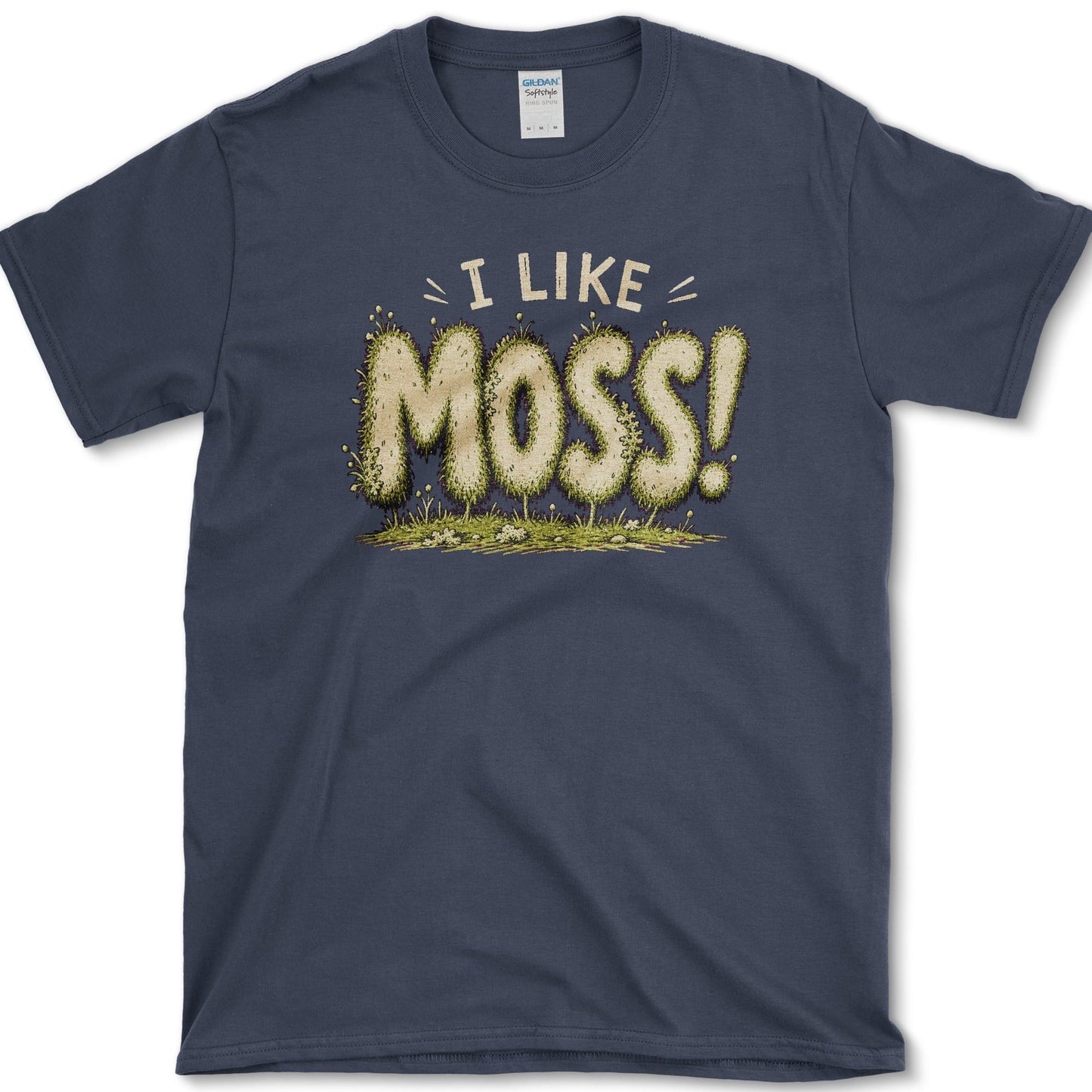 I Like Moss T-Shirt S / Navy Essential Tees