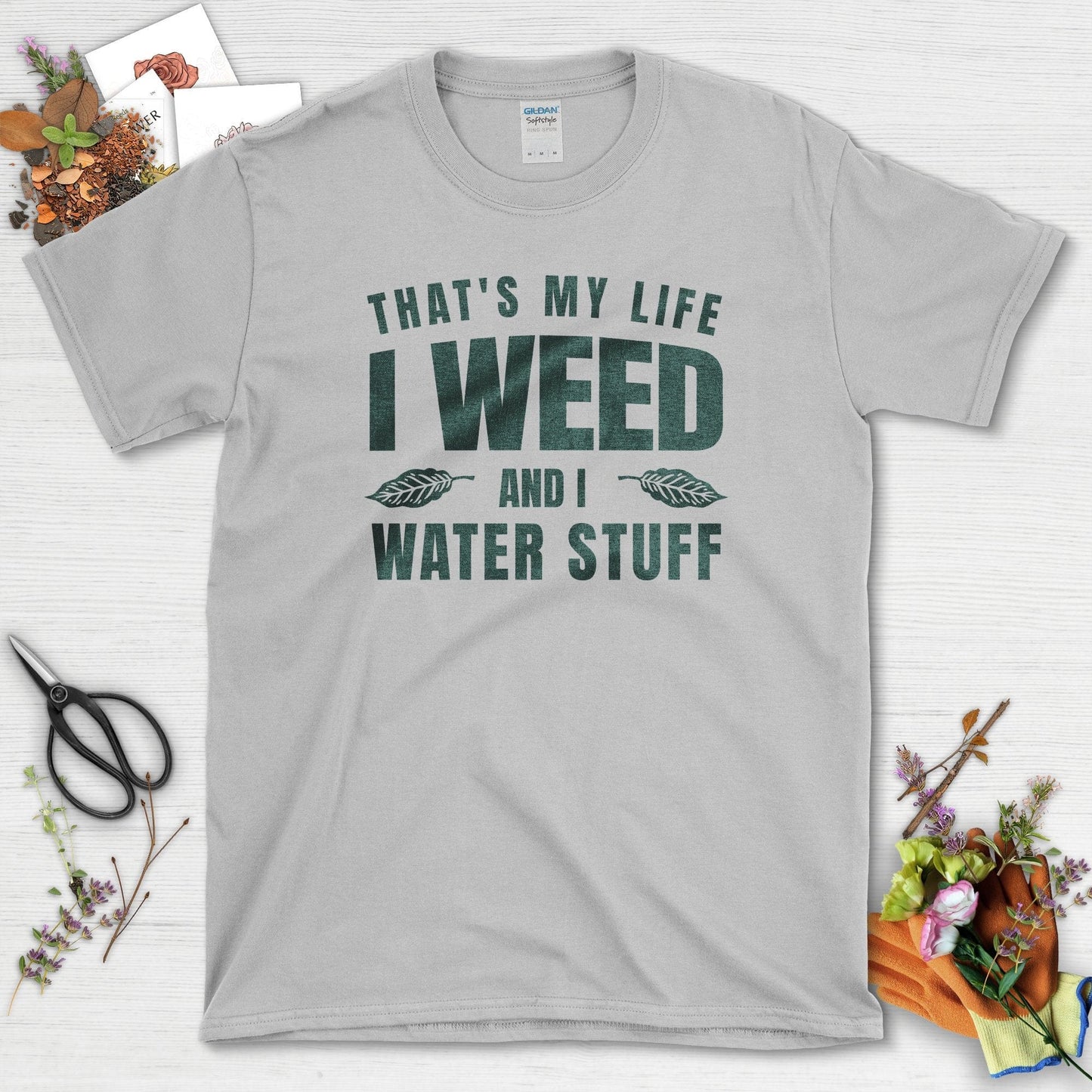 I Weed And I Water Stuff Youth T-Shirt Youth T-Shirt / XS / Sport Grey Physical Item