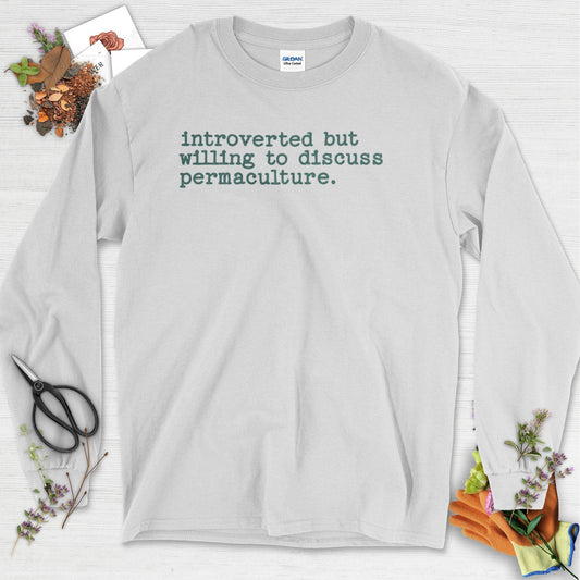 Introverted discuss permaculture Long Sleeve Ash / S T-Shirt