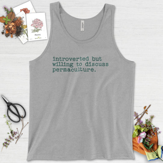 Introverted discuss permaculture Tank Top Athletic Heather / XS Physical Item