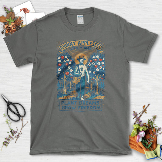 Johnny Appleseed T-Shirt T-Shirts / S / Charcoal Physical Item