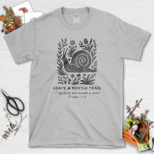 Leave a Gentle Trail T-Shirt Sport Grey / S Essential Tees