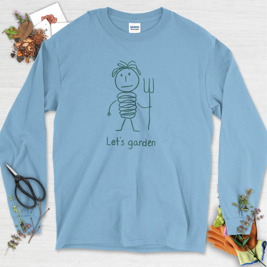 Let's Garden Long Sleeve Light Blue / S Physical Item