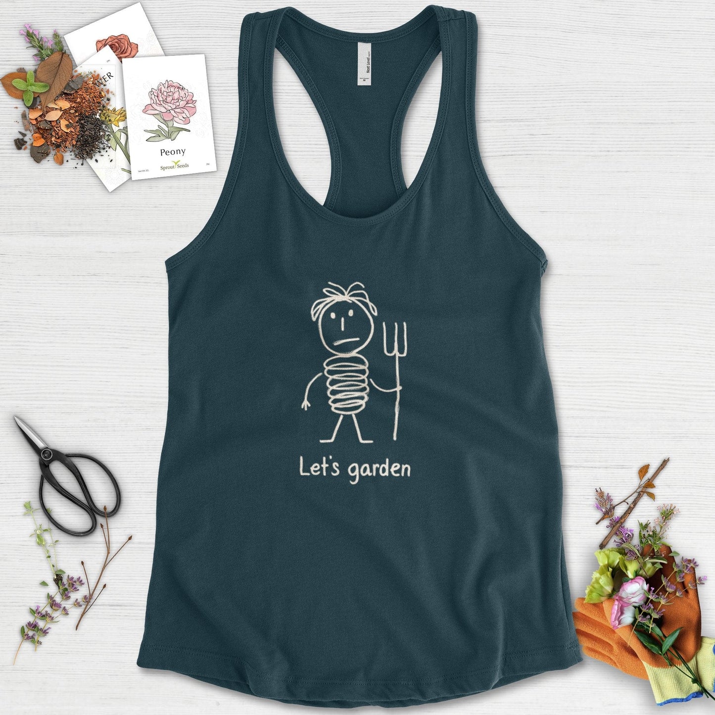 Let's Garden Racerback Midnight Navy / XS Physical Item