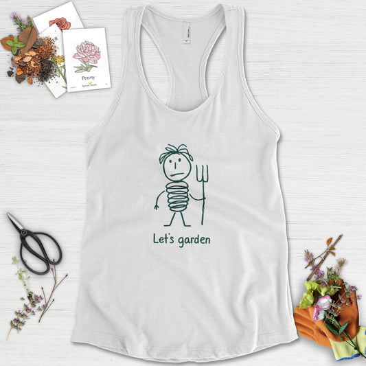 Let's Garden Racerback XS / White Physical Item